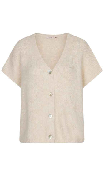 Sleeveless Knit Cardigan