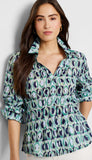 Ikat Rings Tucked Shirt
