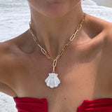 Marea Mop Shell Clip Necklace
