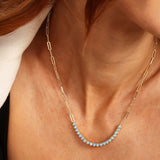 Not Your Basic Blue Opal Samantha Tennis Necklace