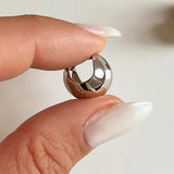 Silver Sphere Hoop