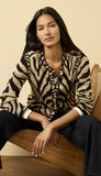 Animal Jacquard Cardigan