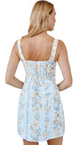 Fitted Smocked Back Mini Dress