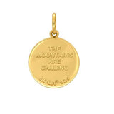 Small  Pendant-Ski Season, All Gold