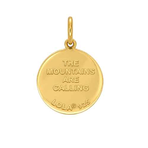 Small  Pendant-Ski Season, All Gold
