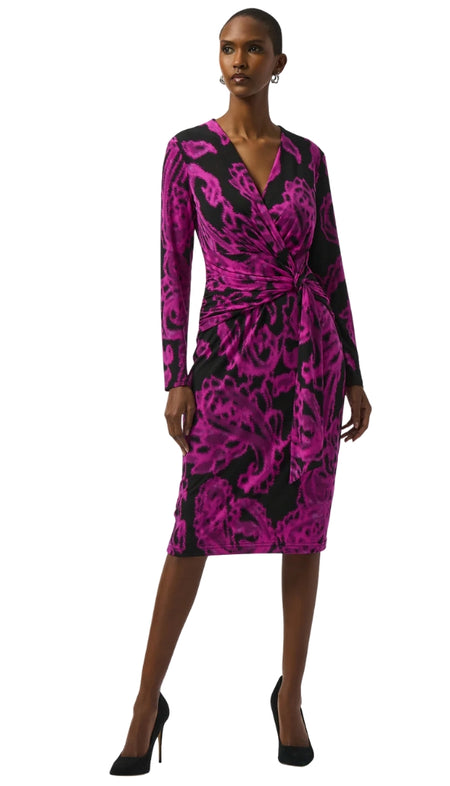Roll Long Sleeve Button Front Shirt Dress