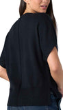 Short Sleeve Vneck Popover Sweater