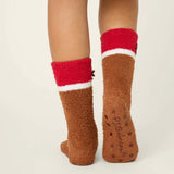 Cozy Crew with Grippers-Reindeer