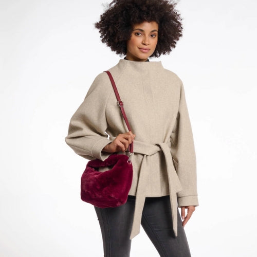 Small Faux Fur Crossbody Bag
