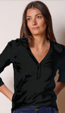 Trimmed Perfect Knit Rib Vneck