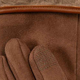 Stretch Suede Faux Fur Cuff Gloves