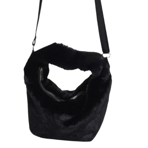 Small Faux Fur Crossbody Bag