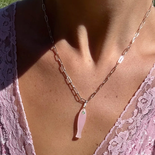 Fortuna Pink Jade Charm