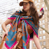 Park Paisley Oversized Silk Square
