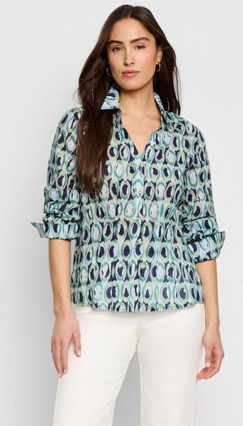 Ikat Rings Tucked Shirt