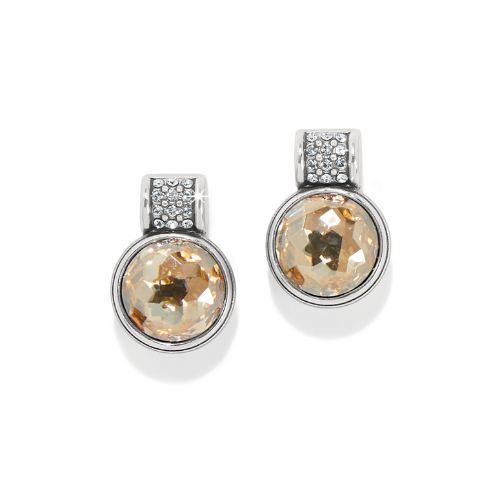 Meridian Aurora Petite Golden Silver Post Earrings