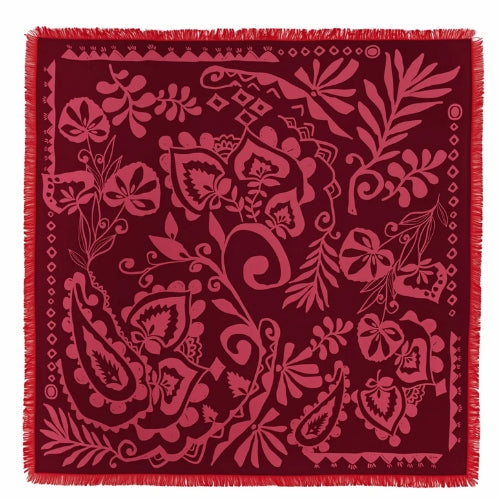 Park Paisley Oversized Silk Square
