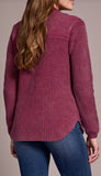 Sweater Shacket With Special Wash