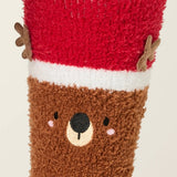 Cozy Crew with Grippers-Reindeer