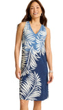 Carmela Coastal Fronds Sleeveless Dress