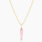 Fortuna Pink Jade Charm