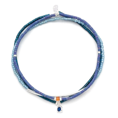 Tonal Chromacolor Miyuki Trio - Cobalt/Silver