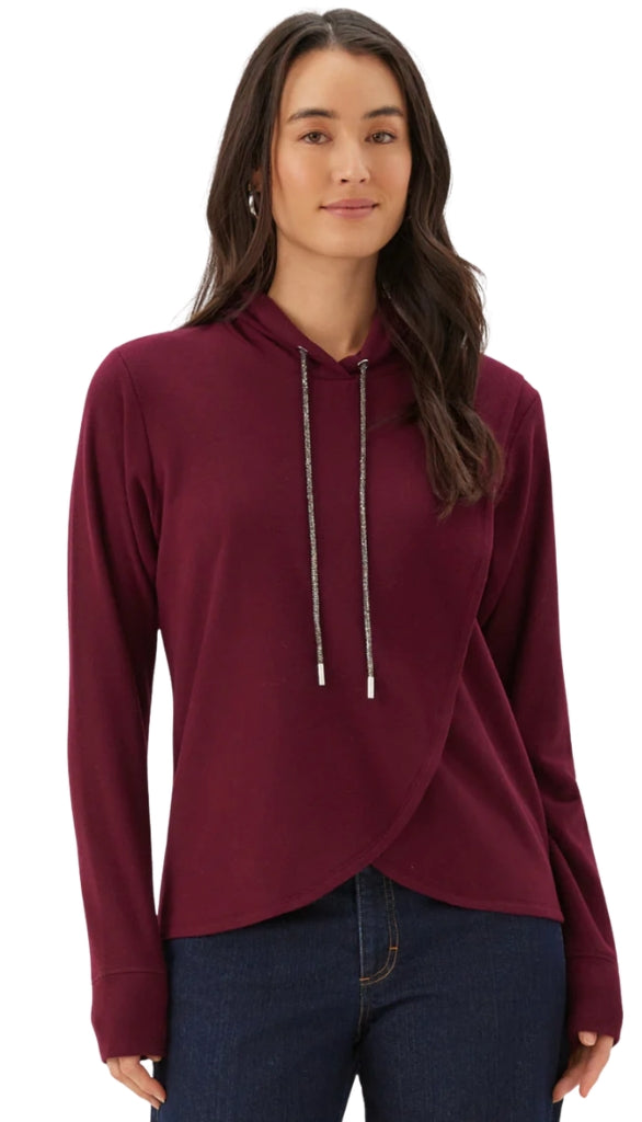 Rhinestone Crossoveer Hoodie