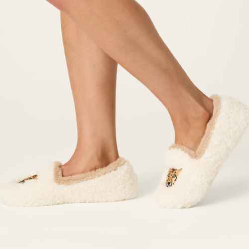 Leopard Face Faux Fur Slip On