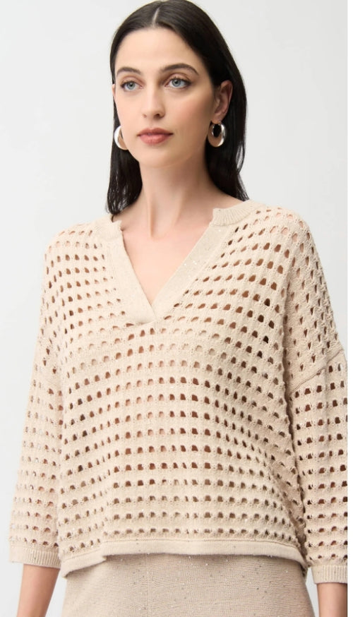 Open Stitch Boxy Sweater