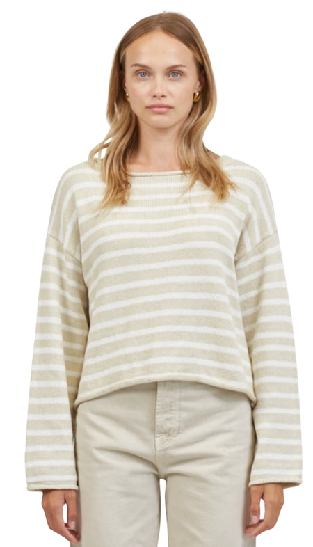 1/2 Zip Open Knit Sweater