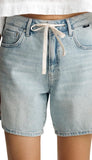 Nella High Rise Relaxed Short - Bleached Linen