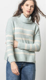 Striped Turtleneck Sweater