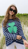 Shamrock Striped Sweater