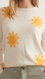 Icon Sweater Sun Print