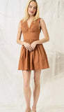V Neck Mini Hazel Dress