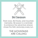 Small Pendant-Ski Season - Silver