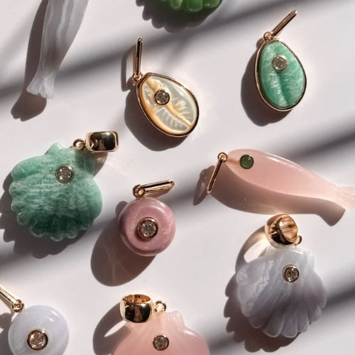 Fortuna Pink Jade Charm