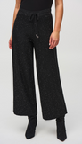 Sequined Sweater Knit Culotte Pants