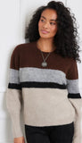 Colorblock Crewneck Sweater