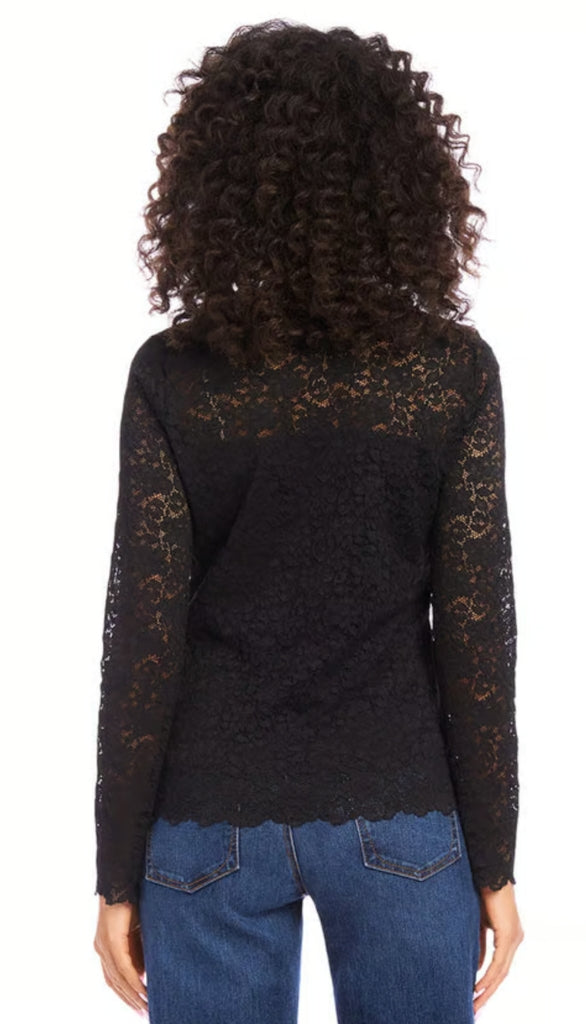 Scalloped Lace Top