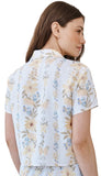 Short Sleeve Knotch Collar Shirt
