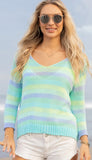 Lexie Multi 3/4 Sleeve V-Neck