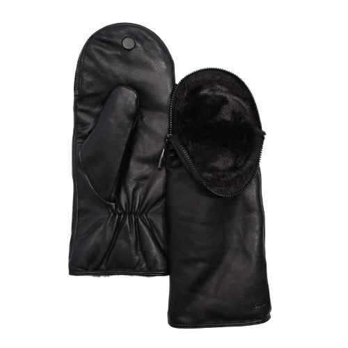 Zip Top Glove With Faux Fur Lining