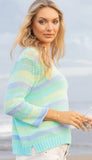 Lexie Multi 3/4 Sleeve V-Neck