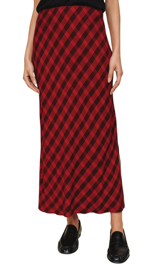 Side Slit Bias Maxi Skirt