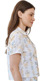 Short Sleeve Knotch Collar Shirt