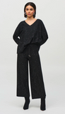 Sequined Sweater Knit Culotte Pants