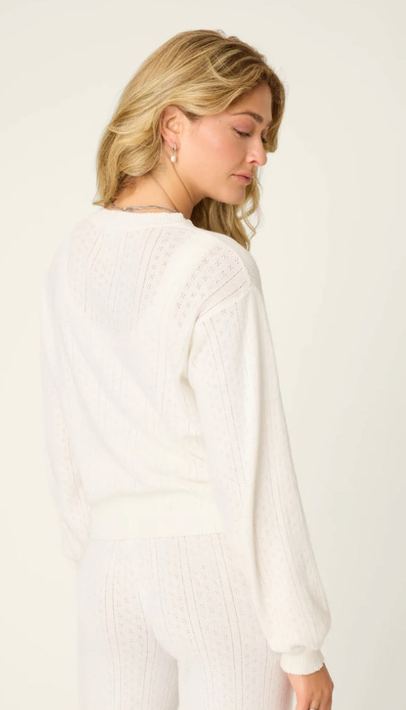 Cardigan Sweetheart Pointelle
