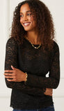 Scalloped Lace Top