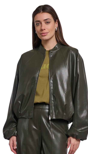 Blouson Jacket With Zip Closure